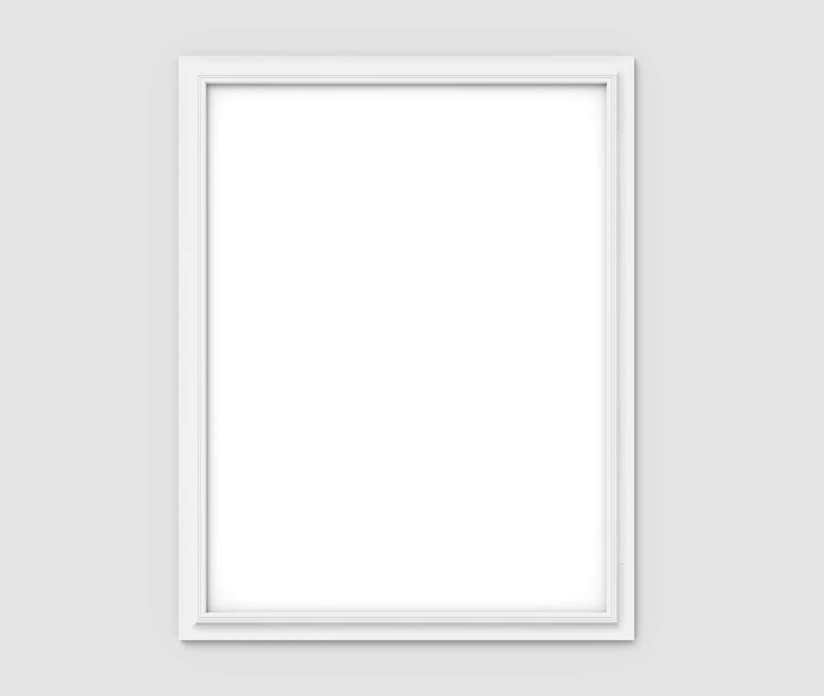 Oq rangli rasm ramkasi | White picture frame 1