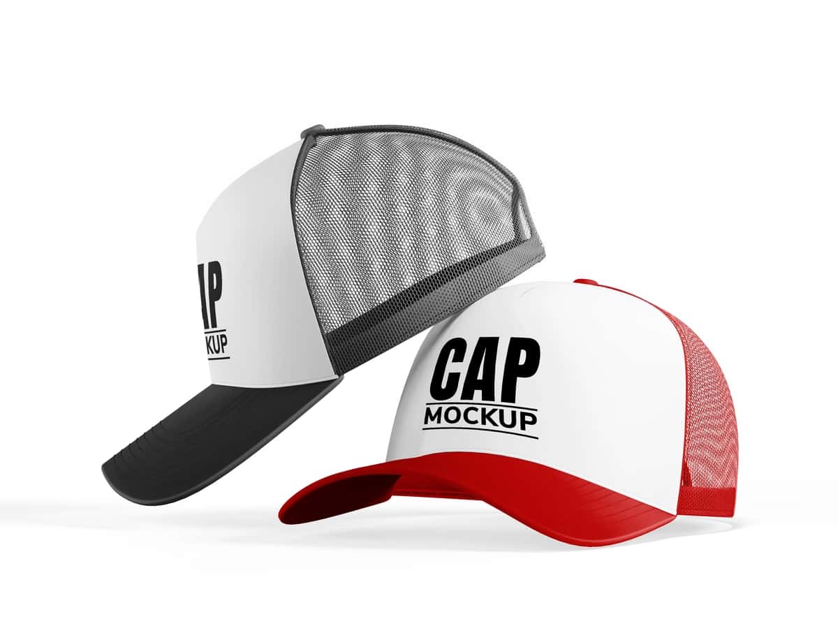 Yuk mashinasi qalpoqchasi maketi | Trucker cap mockup 1