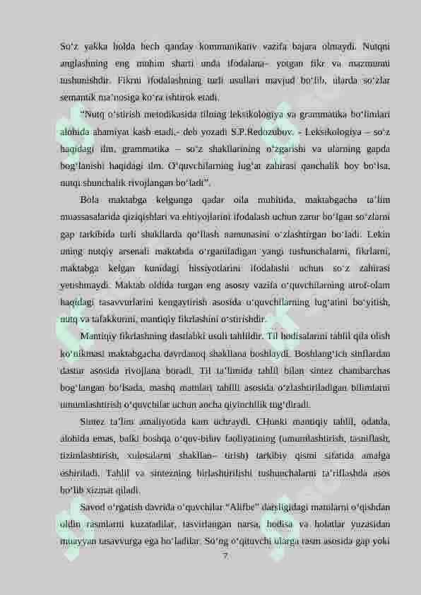 So‘z ma’nolarini tushuntirish metodikasi 7