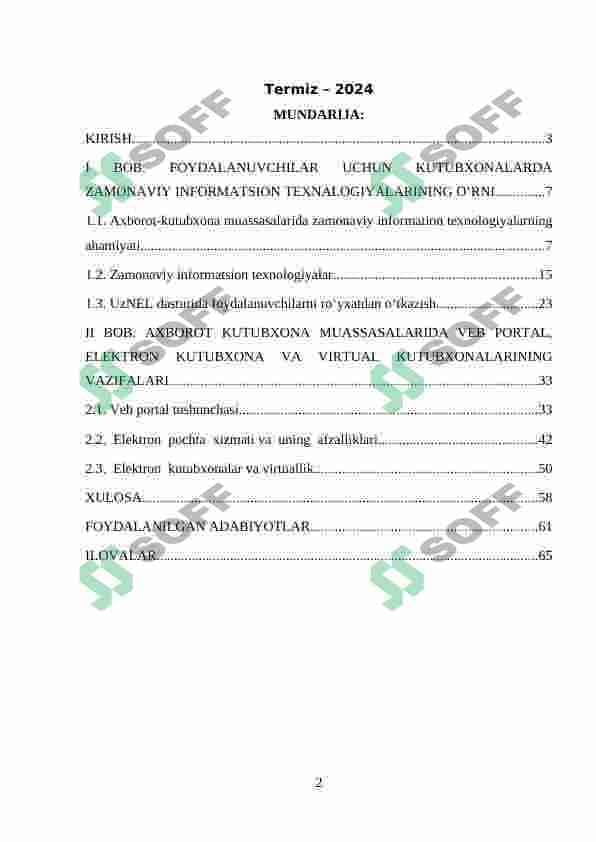 AXBOROT-KUTUBXONA MUASSASALARIDA ZAMONAVIY INFORMATSION TEXNOLOGIYALAR 2