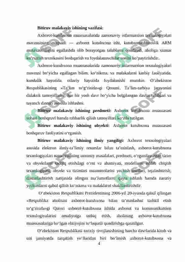 AXBOROT-KUTUBXONA MUASSASALARIDA ZAMONAVIY INFORMATSION TEXNOLOGIYALAR 4