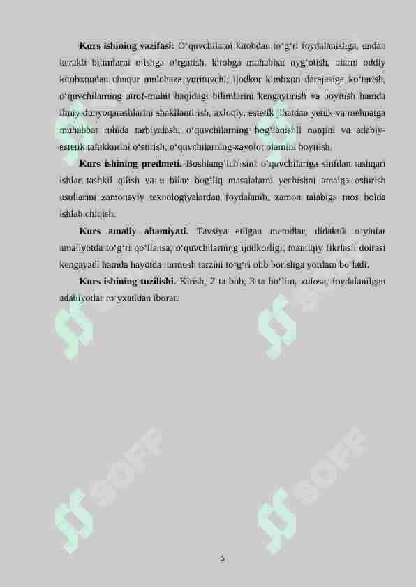 3-4 sinflarda so‘z morfemik tarkibini o‘rganish  metodikasi 5