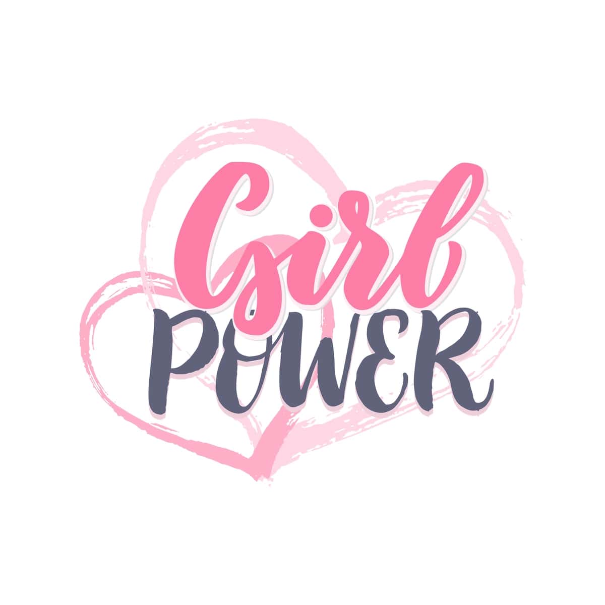 Qiz kuch harfi motivatsion iqtibos | Girl power lettering motivational quote 1