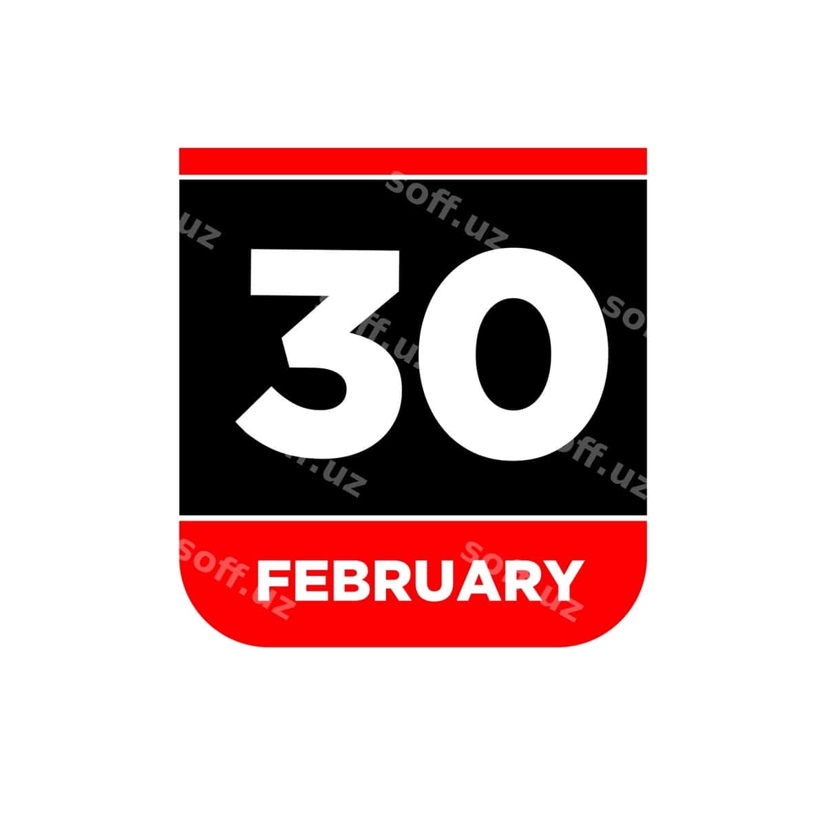 29 fevral kalendarga oid vektor ikonasi | 29 feb calendar day vector icon 1
