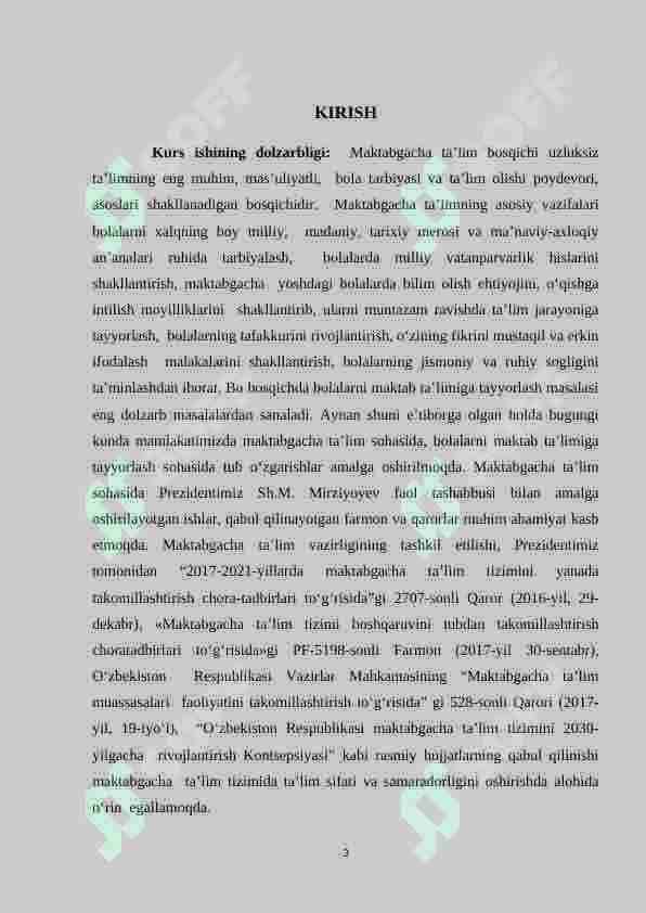 MAKTABGACHA YOSHDAGI BOLALARNI MAKTAB TA’LIMIGA TAYYORLASH NAZARYASI 3