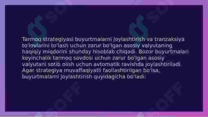 2-qism-Spot tarmoqli savdo strategiyasini qanday o'rnatish kerak. Treyding. 4