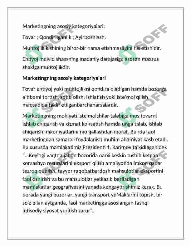 Tadbirkorlik subyektlarida marketing faoliyatini tashkil etish 4