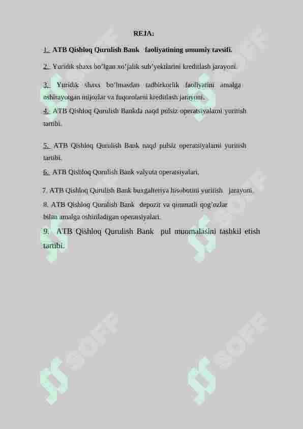 ATB Qishloq Qurulish Bank amaliyot hisoboti 2