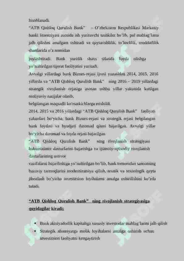 ATB Qishloq Qurulish Bank amaliyot hisoboti 4