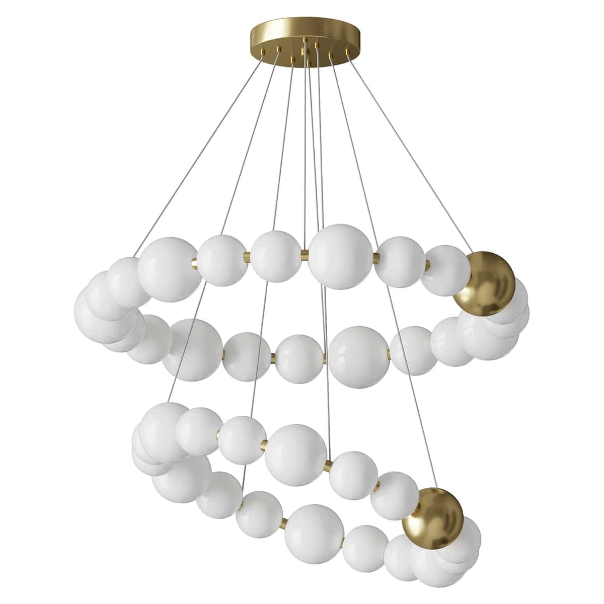 WOMO Pear Necklace Circular Chandelier 2