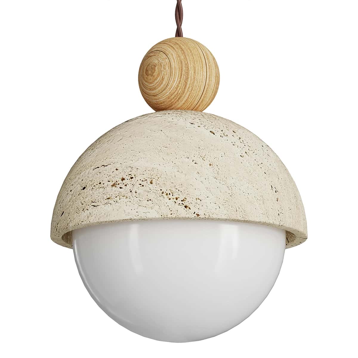 Wabi Sabi Travertine Pendant 2