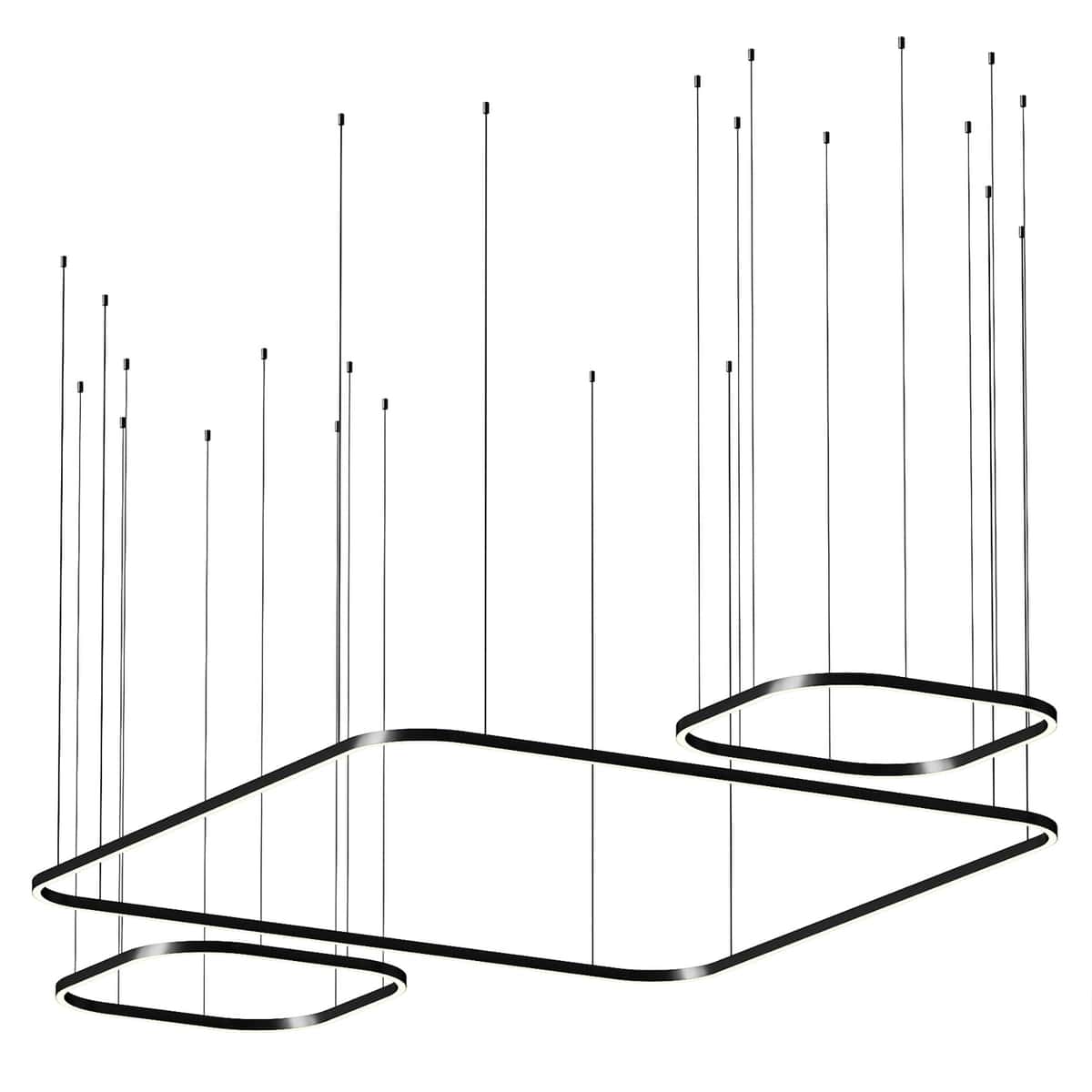 LEDS C4 Black Square Pendant Light 2
