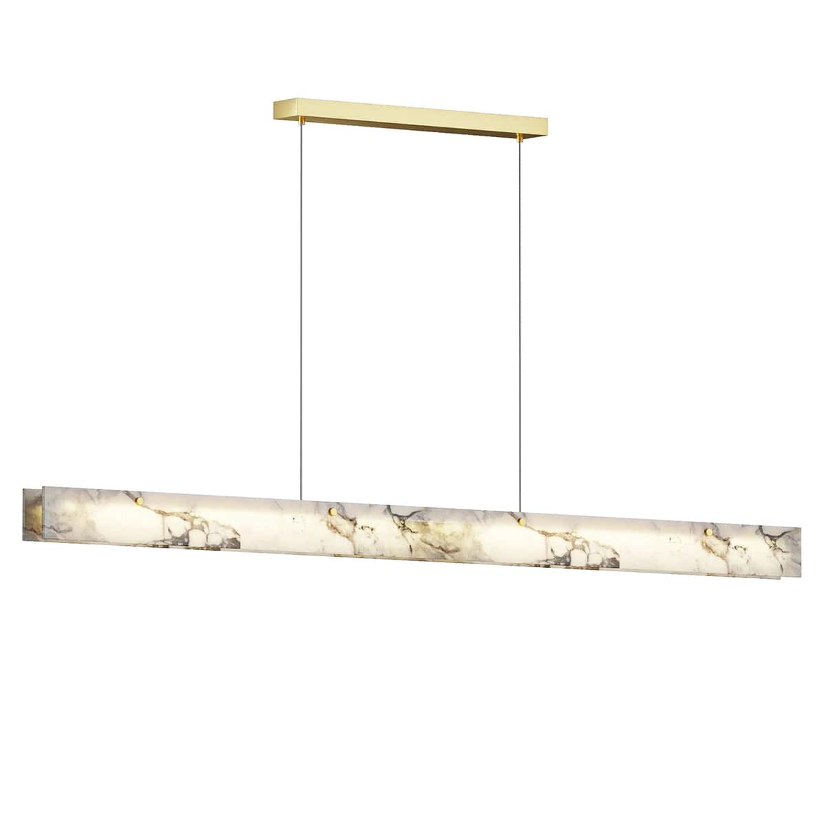WOMO Linear Alabaster Chandelier 2
