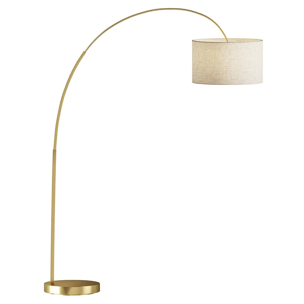 Overarching Linen Shade Floor Lamp 2