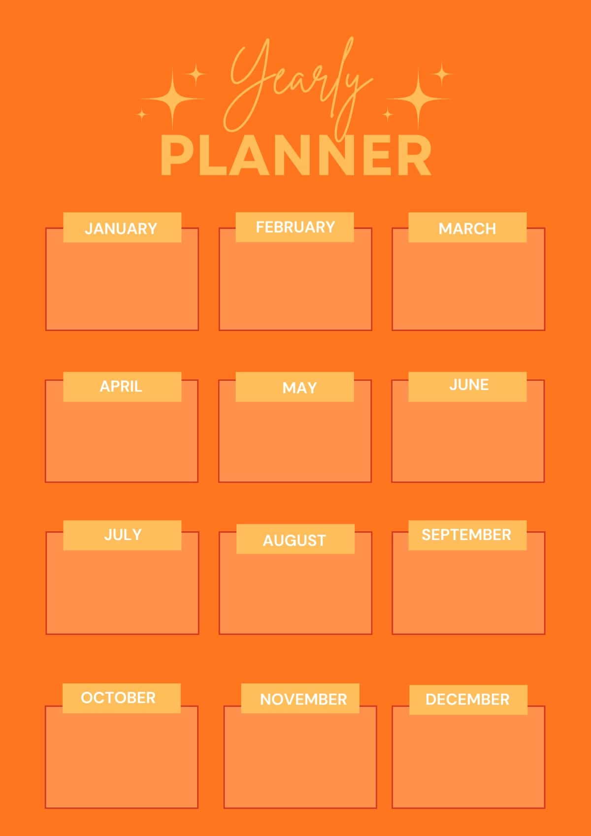 New Orange Digital PLanner 2