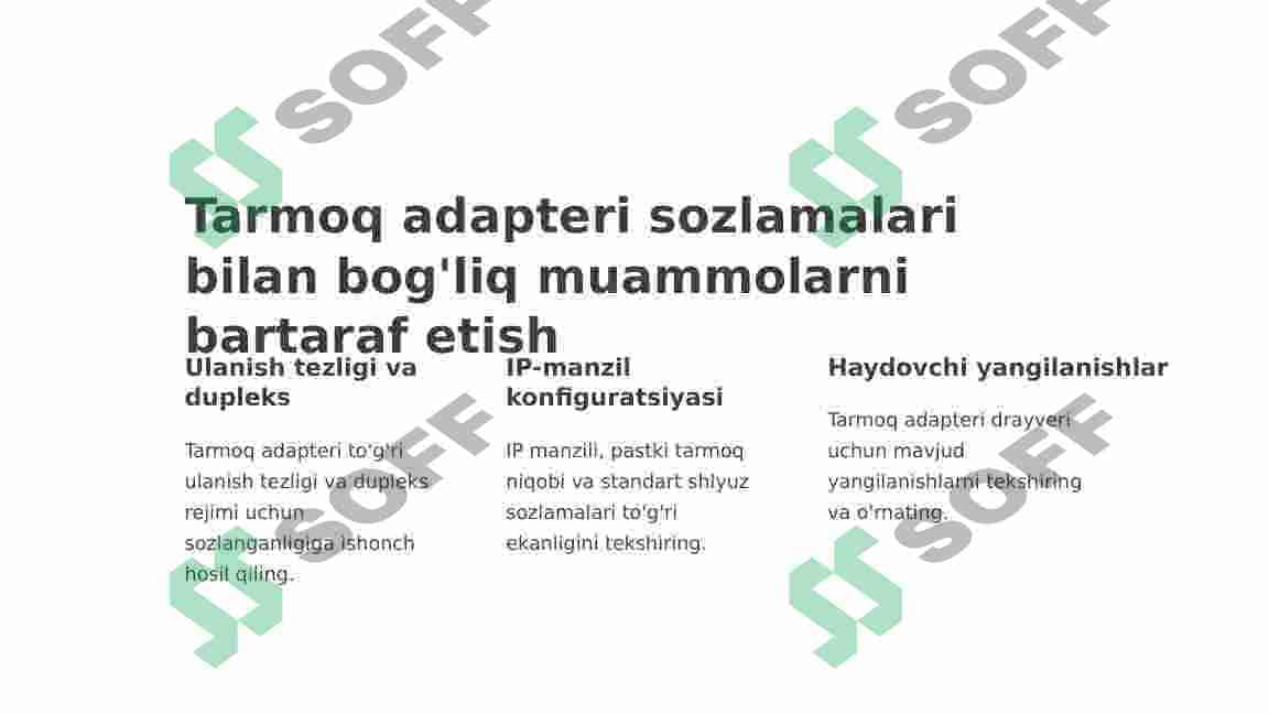 Tarmoqqa ulanish diagnostikasiga kirish 3