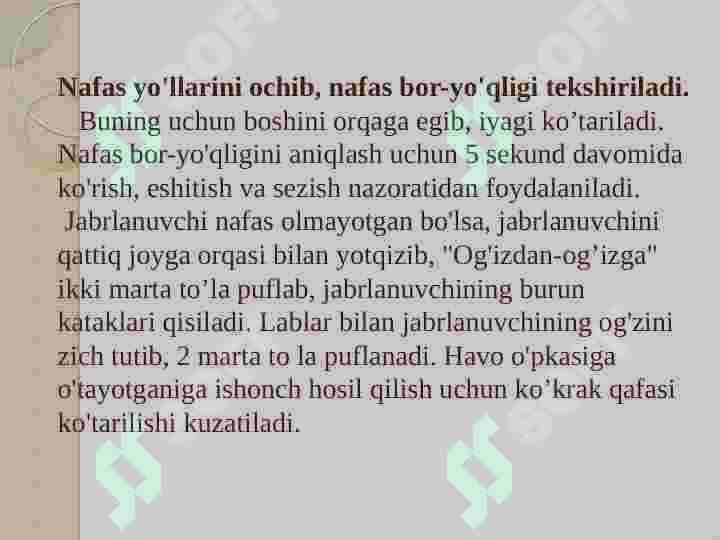nafas a'zolarining shikastlanishi 4