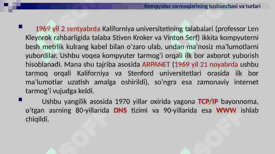 TARMOQ TEXNOLOGIYALARI VA INTERNET XIZMATLARI 3