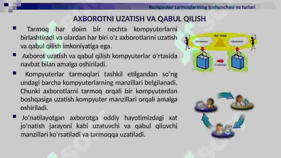 TARMOQ TEXNOLOGIYALARI VA INTERNET XIZMATLARI 7