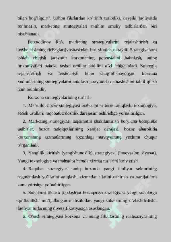 MARKETING STRATEGIYALARI 4