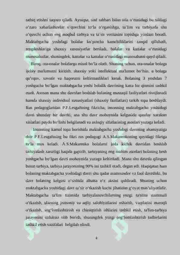 Maktabgacha ta'lim tashkilotlarida sog‘lomlashtirish tadbirlarini tashkil qilish. Sport musobaqalarini o‘tkazishning ahamiyati. 4