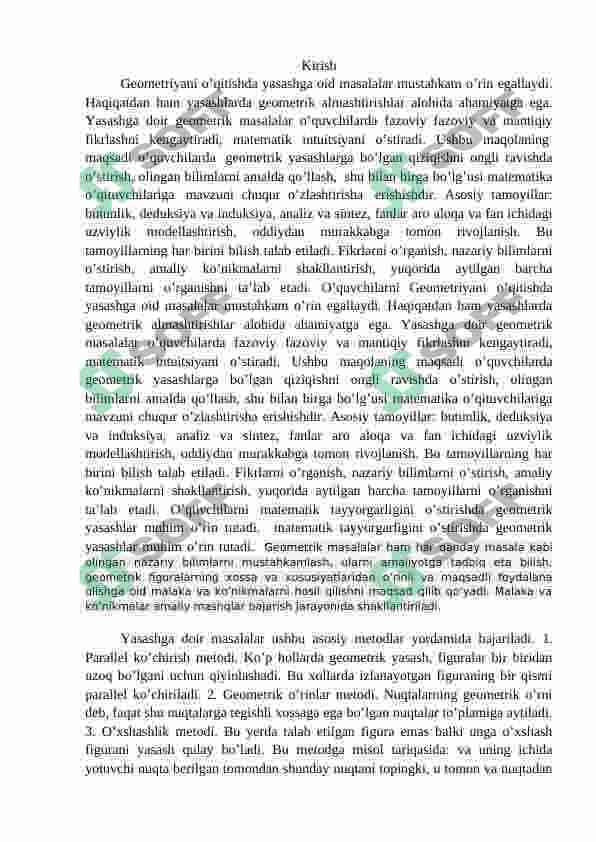 Yasashga doir masalalarni yechishdagi asosiy bosqichlar haqida 3