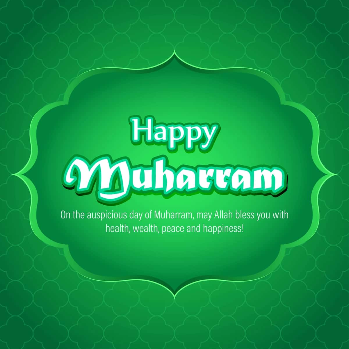 Vektorli illyustratsiya tushunchasi muharram tabriklari | Vector illustration concept muharram greeting 1