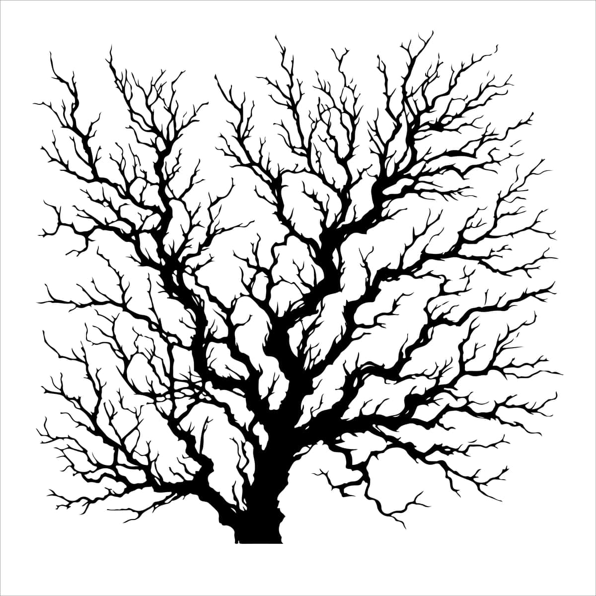 Daraxt so'zlari bilan chizilgan daraxtga ega oq fonli daraxt | Tree with white background that has drawing tree with words tree 1