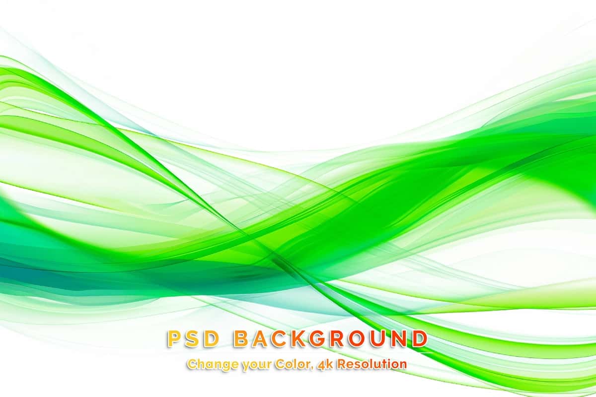 Mavhum harakat silliq rang to'lqin egri yashil ko'k chiziqlar | Abstract motion smooth color wave curve green blue lines 1