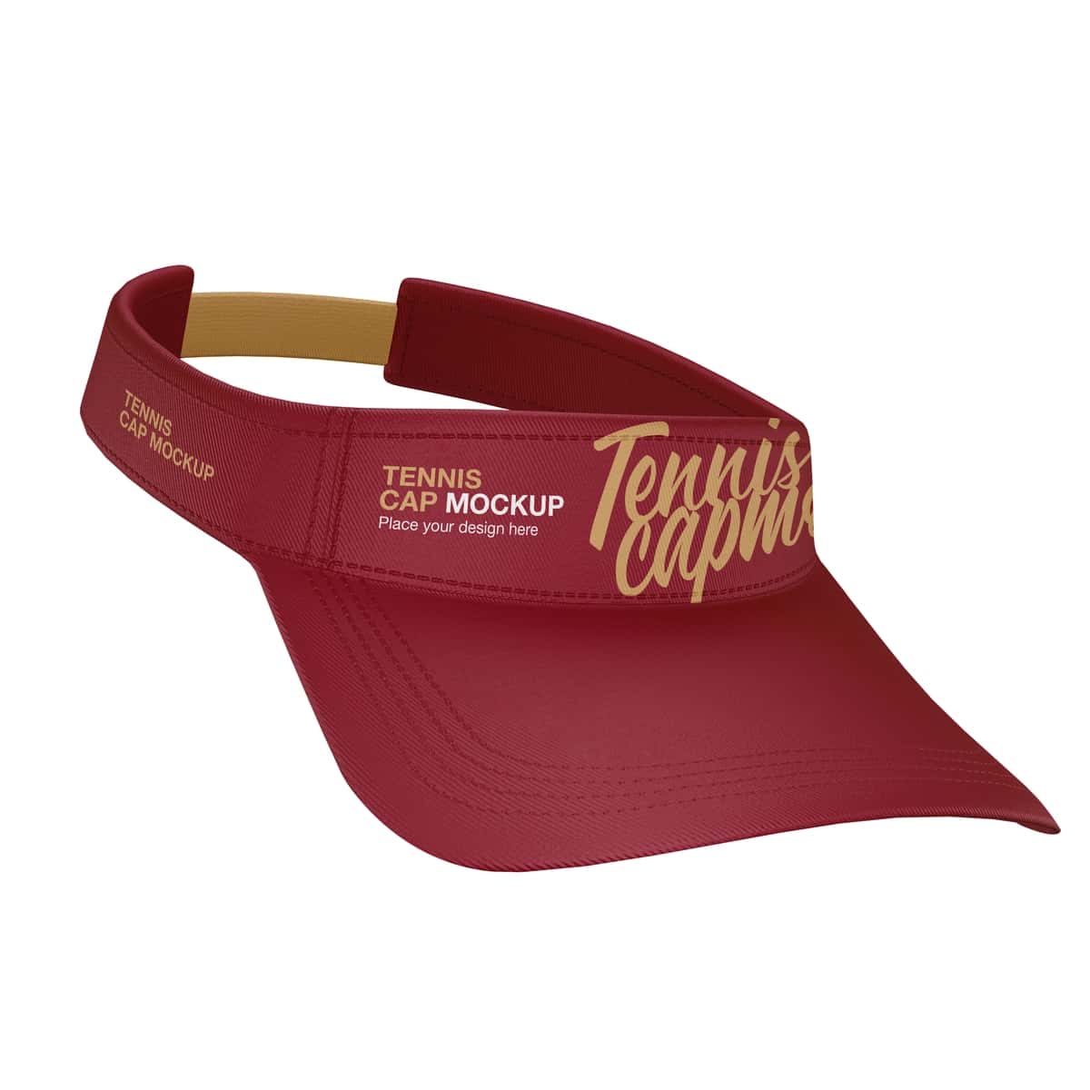 Qizil tennis ko'zoynagi maketi | Red tennis visor mockup 1