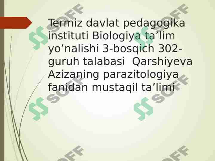 MIKSOSPORIDIYALAR (MYXOSPORIDIA) TIPI 1