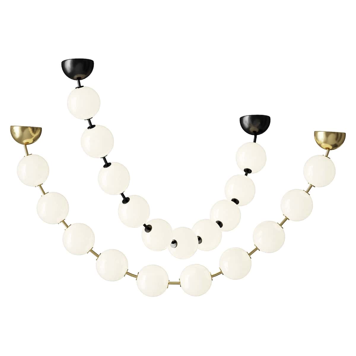 WOMO Pearl Acrylic Ball Chandelier 2