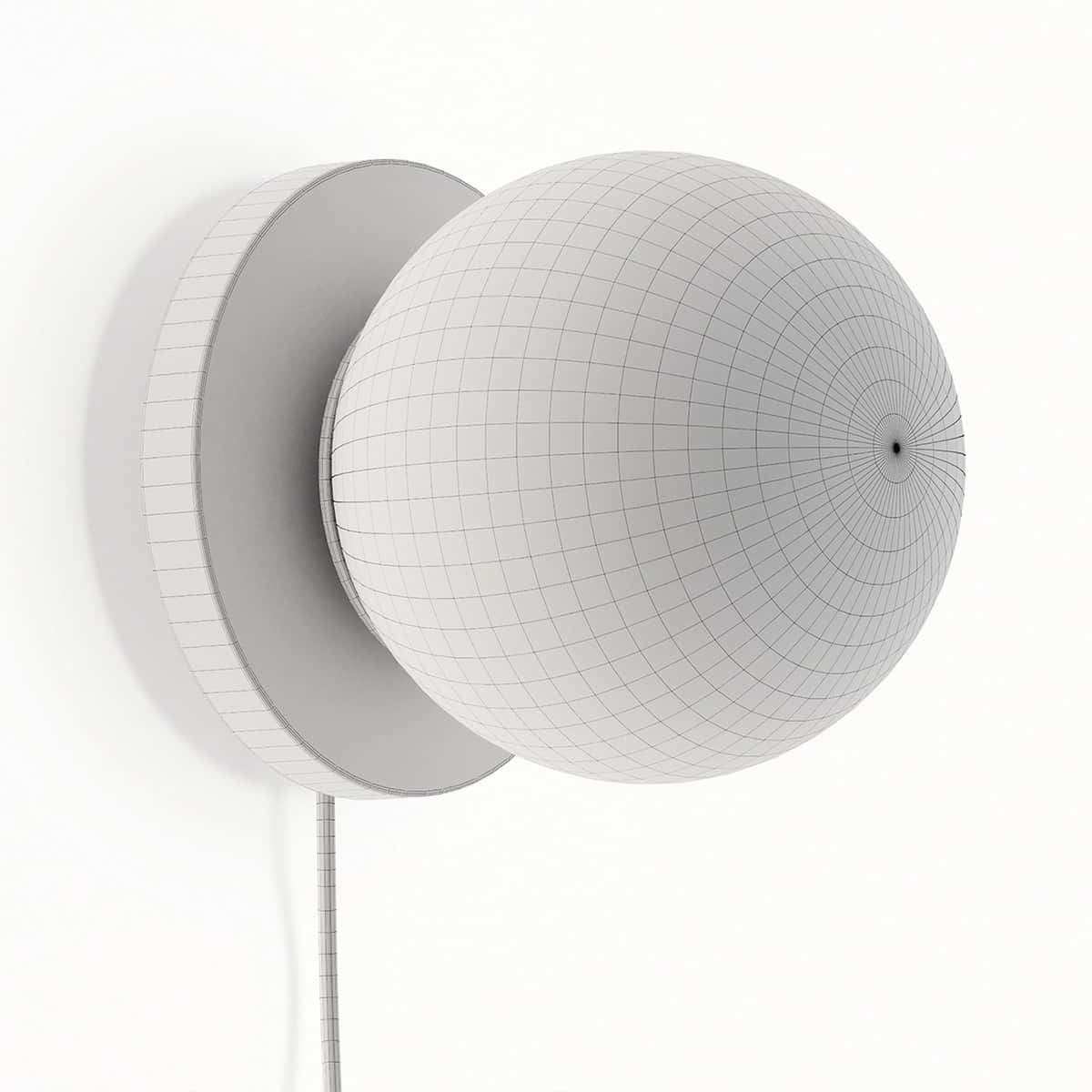 Malachi Glass and Travertine Wall Lamp 2