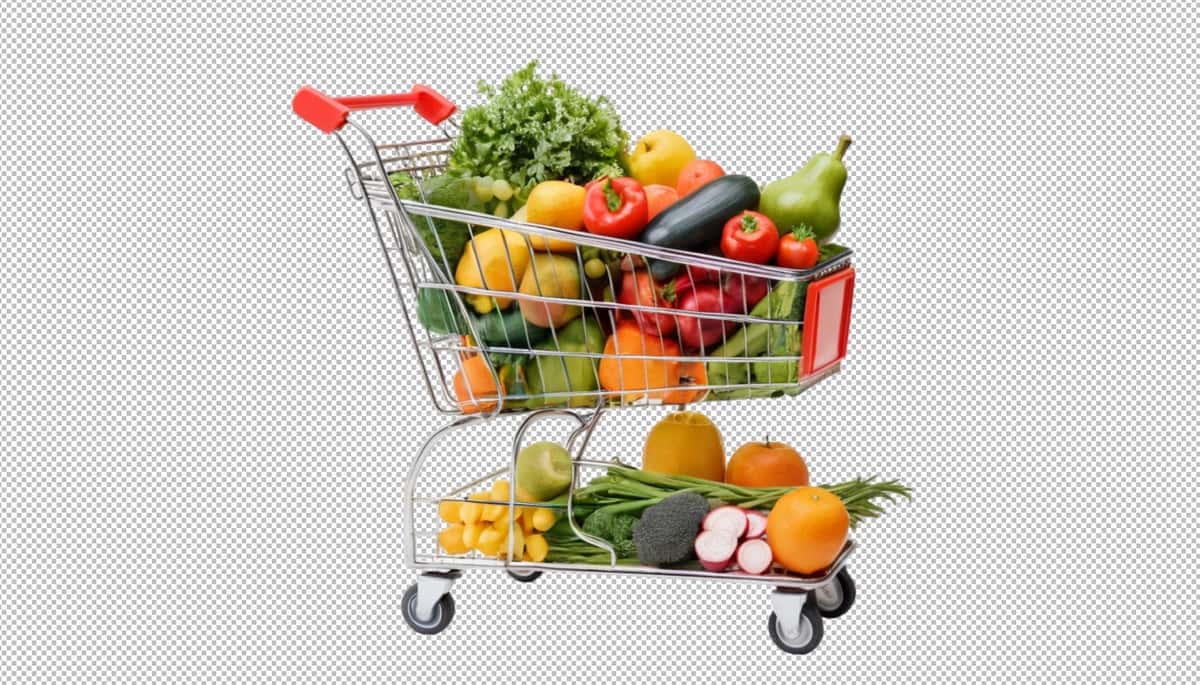Savatga to'la meva sabzavotlar, oilaviy kechki ovqatlar | Shopping cart full fruits vegetables family dinners 1