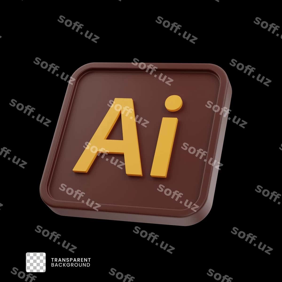 3d Adobe Illustrator ikon | 3d adobe illustrator icon 1
