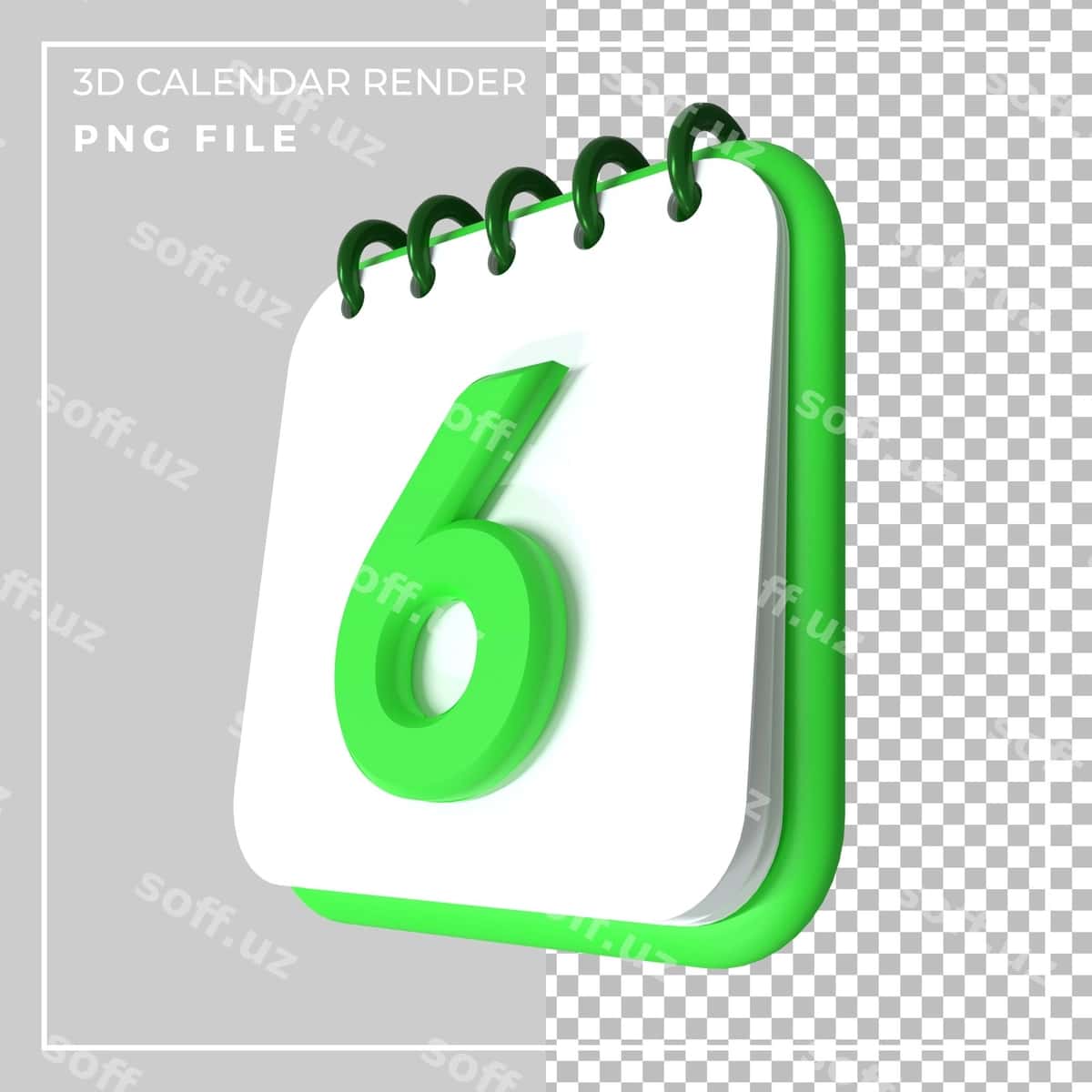 3 kunlik kalendar 6 kun | 3d calendar 6 day 1