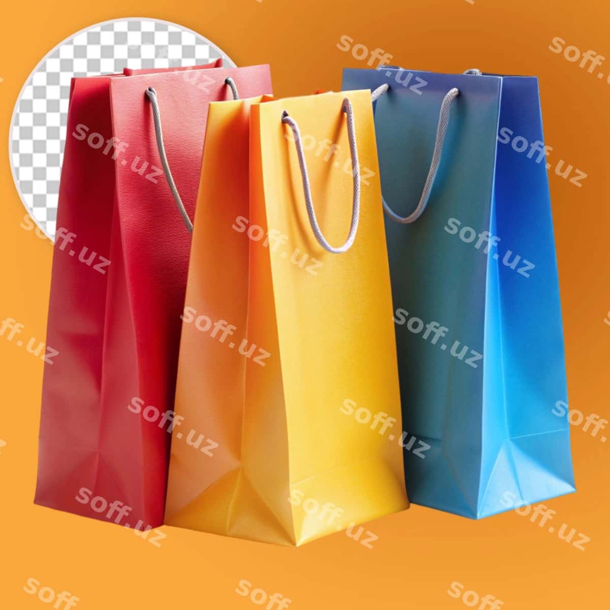 3 o'lchovli rangli xaridlar sumkalari | 3d color shopping bags 1