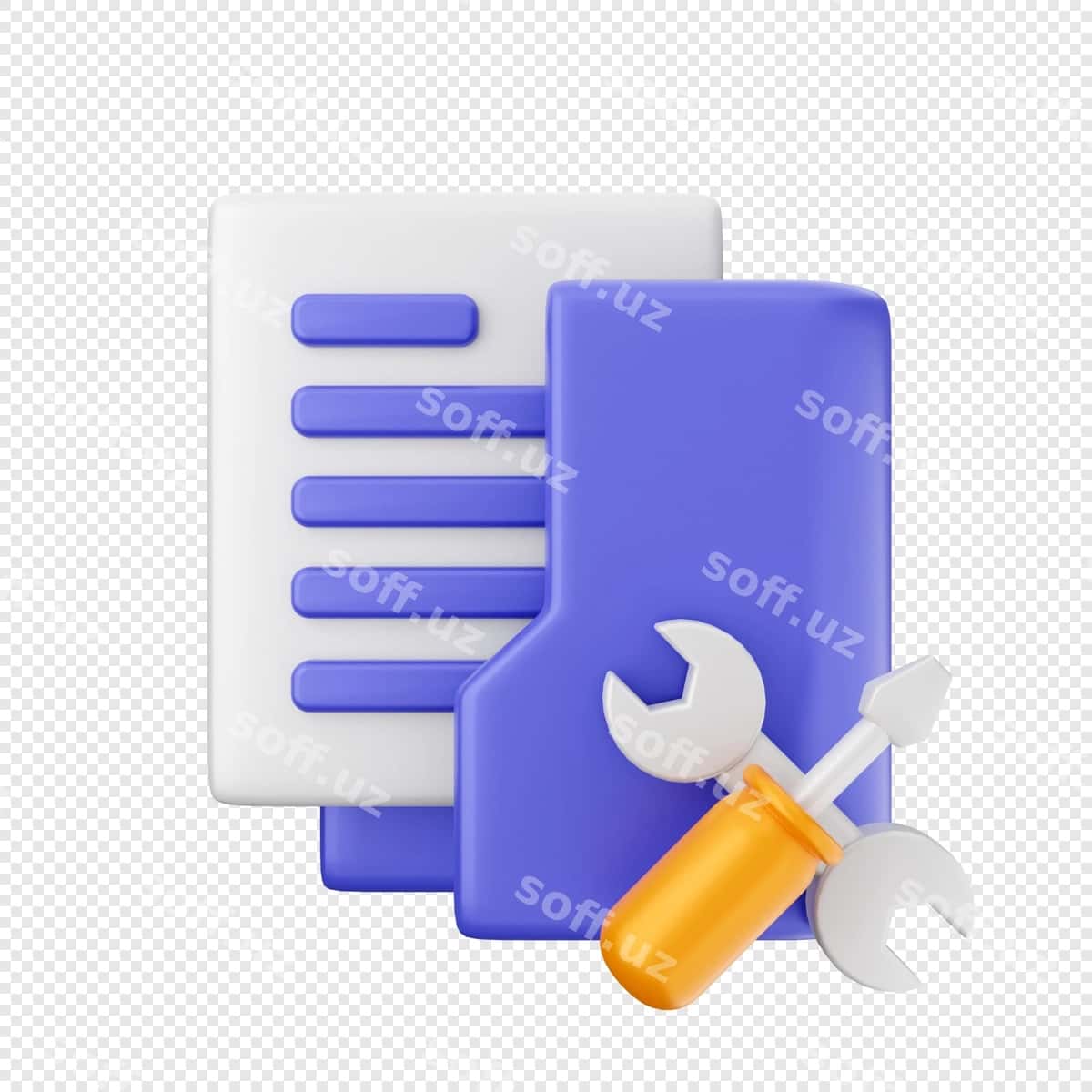 3D papka fayl piktogramma tasviri | 3d folder file icon illustration render 1