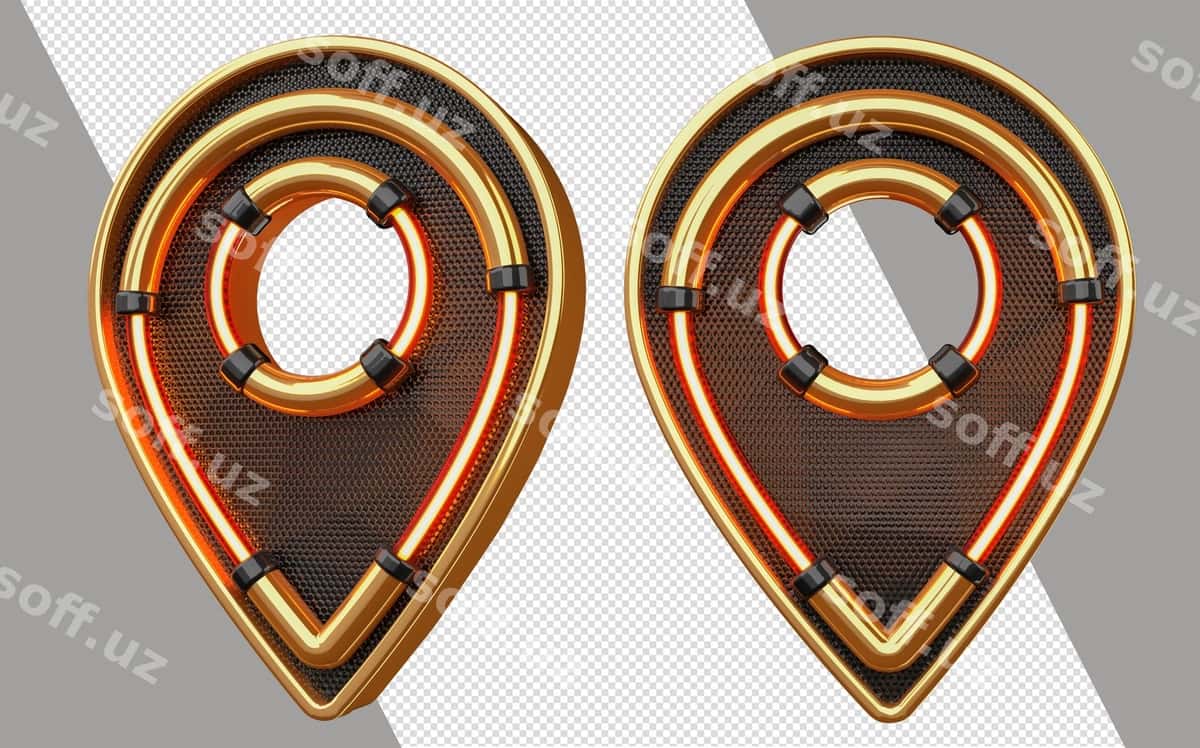 3d joylashuvchi qorong'iq neon element tarkibi | 3d location dark neon element composition 1
