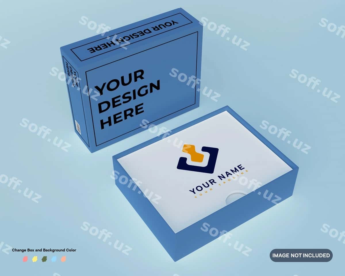 3D render karton quti qadoqlash maket | 3d render cardboard box packaging mock up 1