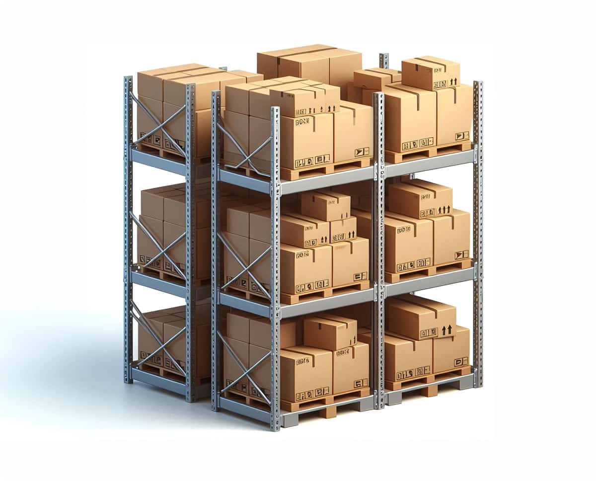 3D renderlash saqlash uchun posilka tokchasi | 3d rendering storage parcel rack 1