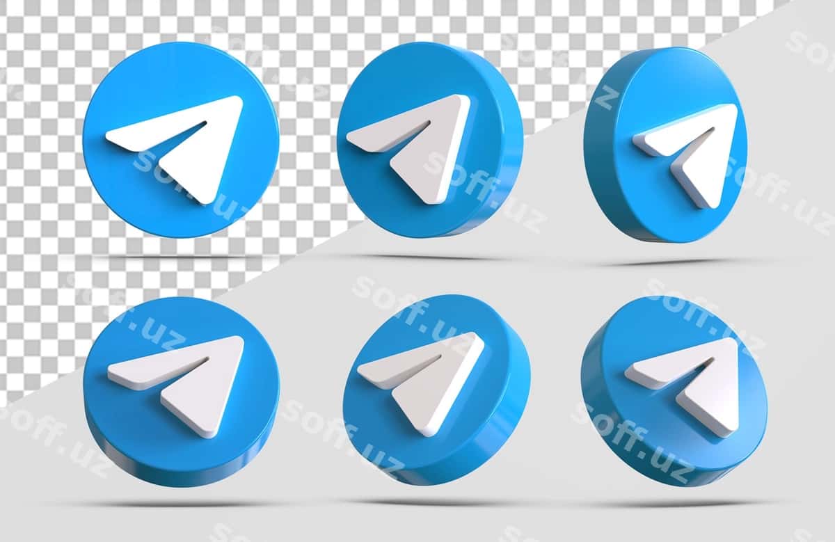3d Telegram ikonka to'plamlari ajraltirilgan | 3d telegram icon collections isolated 1