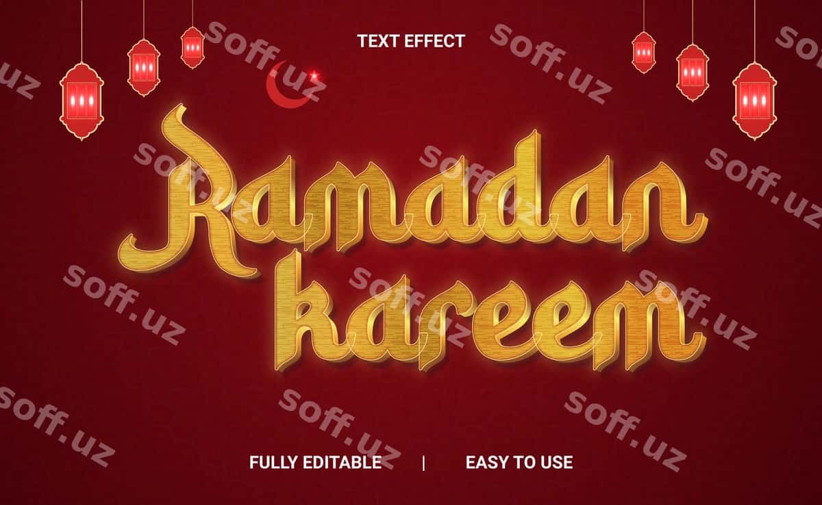 3d matn effekti to'liq tahrirlangan | 3d text effect fully editable 1