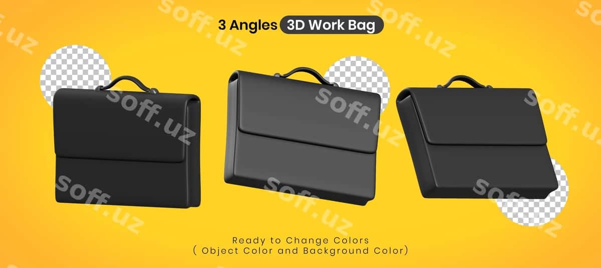 3d ish o'rniga sumka | 3d work bag briefcase 1