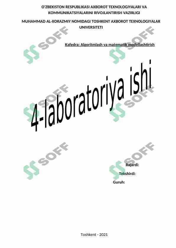 Chiziqli dasturlash masalalarining matematik modellari va chiziqli dasturlash masalalarini grafik usulida yechish. Chiziqli dasturlash masalalarini simpleks jadvallar usulida yechish.