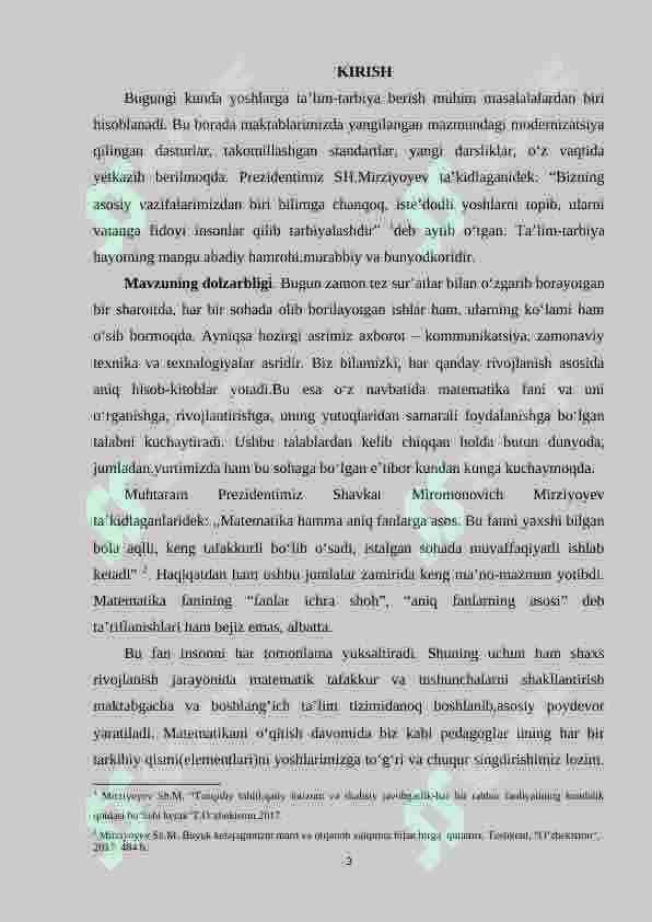 Uchinchi sinfda matematikadan sodda masalalar va ularni yechishga o`rgatish metodikasi 3