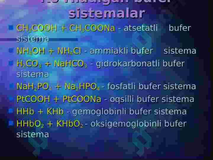 BUFER SISTEMALAR 5