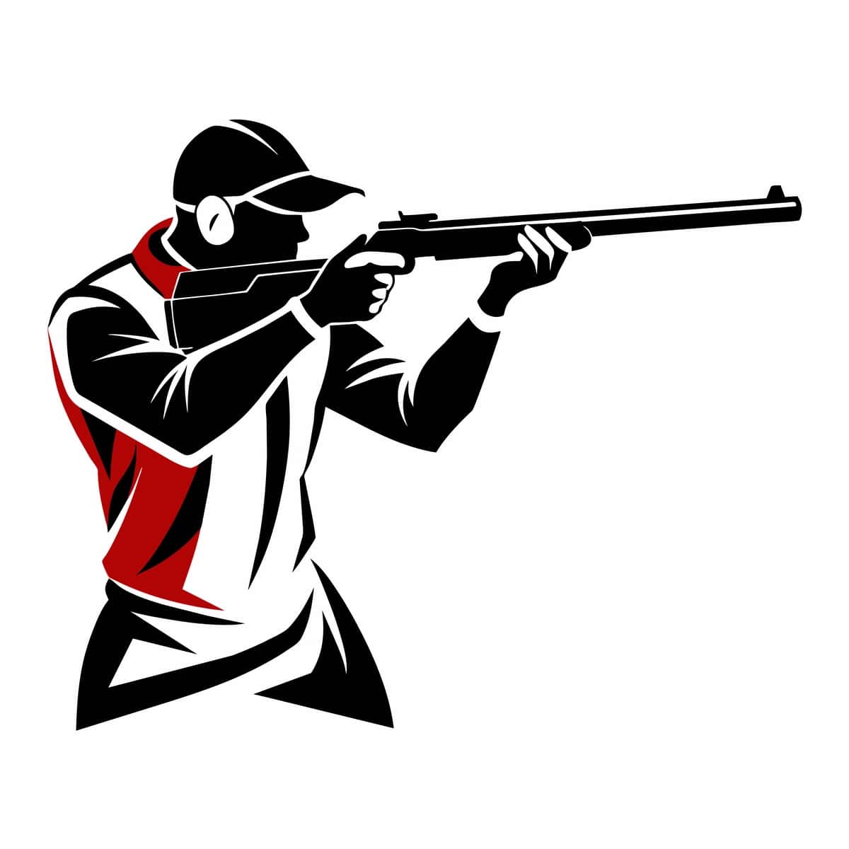 To'pponcha bilan nishonga oluvchi sportchi 12 | Trap shooting aiming athlete with gun 12 1