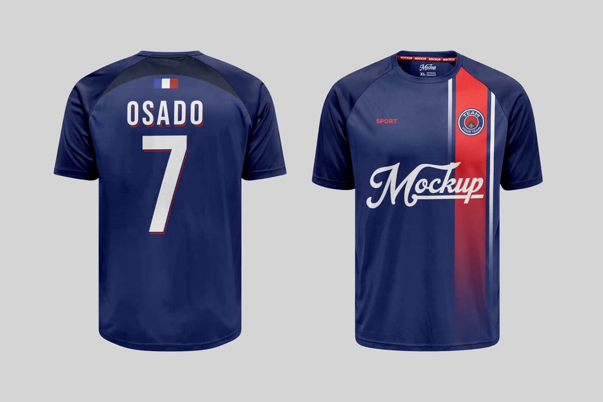 Futbol formasining maketi | Soccer jersey mockup 1