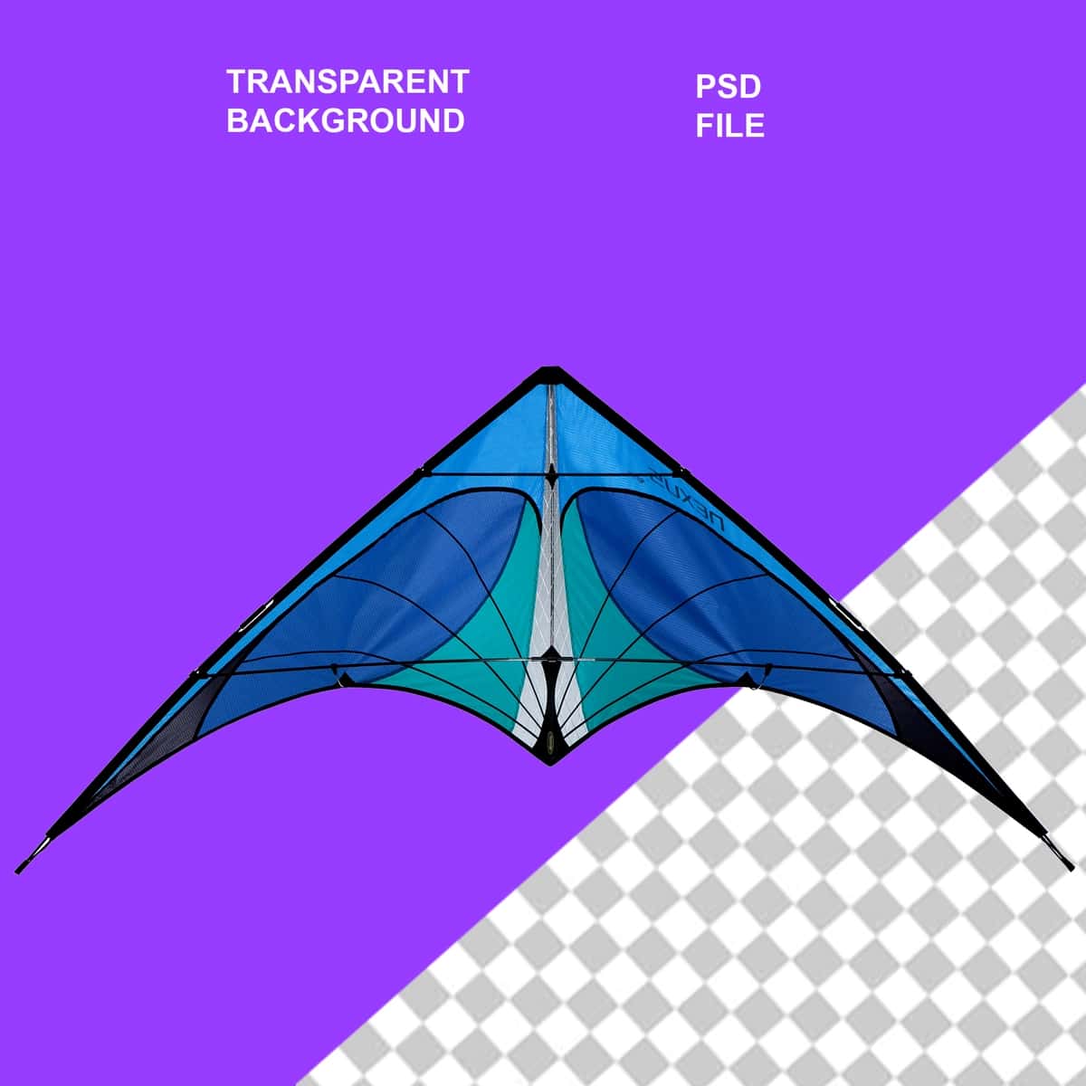 Uçurtma tasvirli binafsha rangli plakatda so‘z aytiladi | Purple poster with picture kite that says word it 1